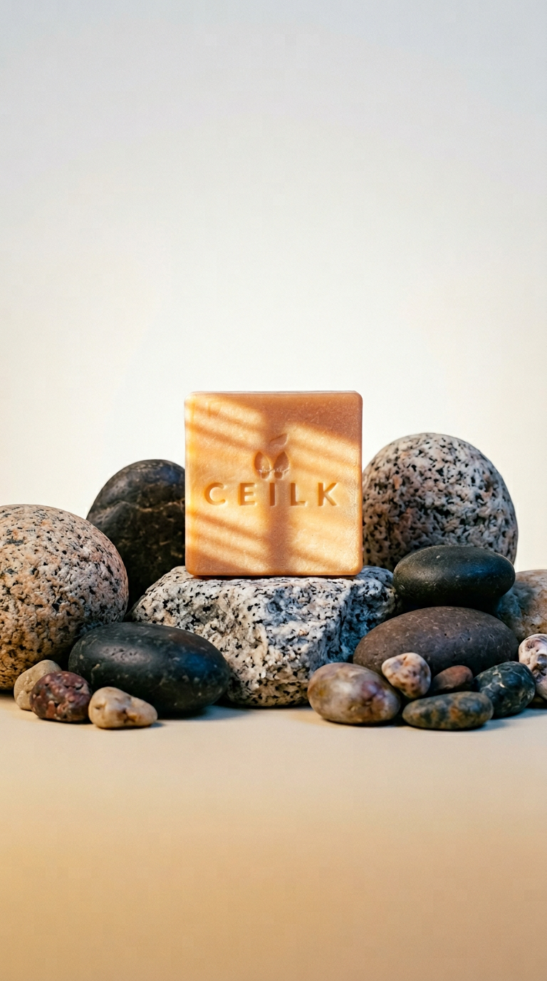 natural gold silk facial soap