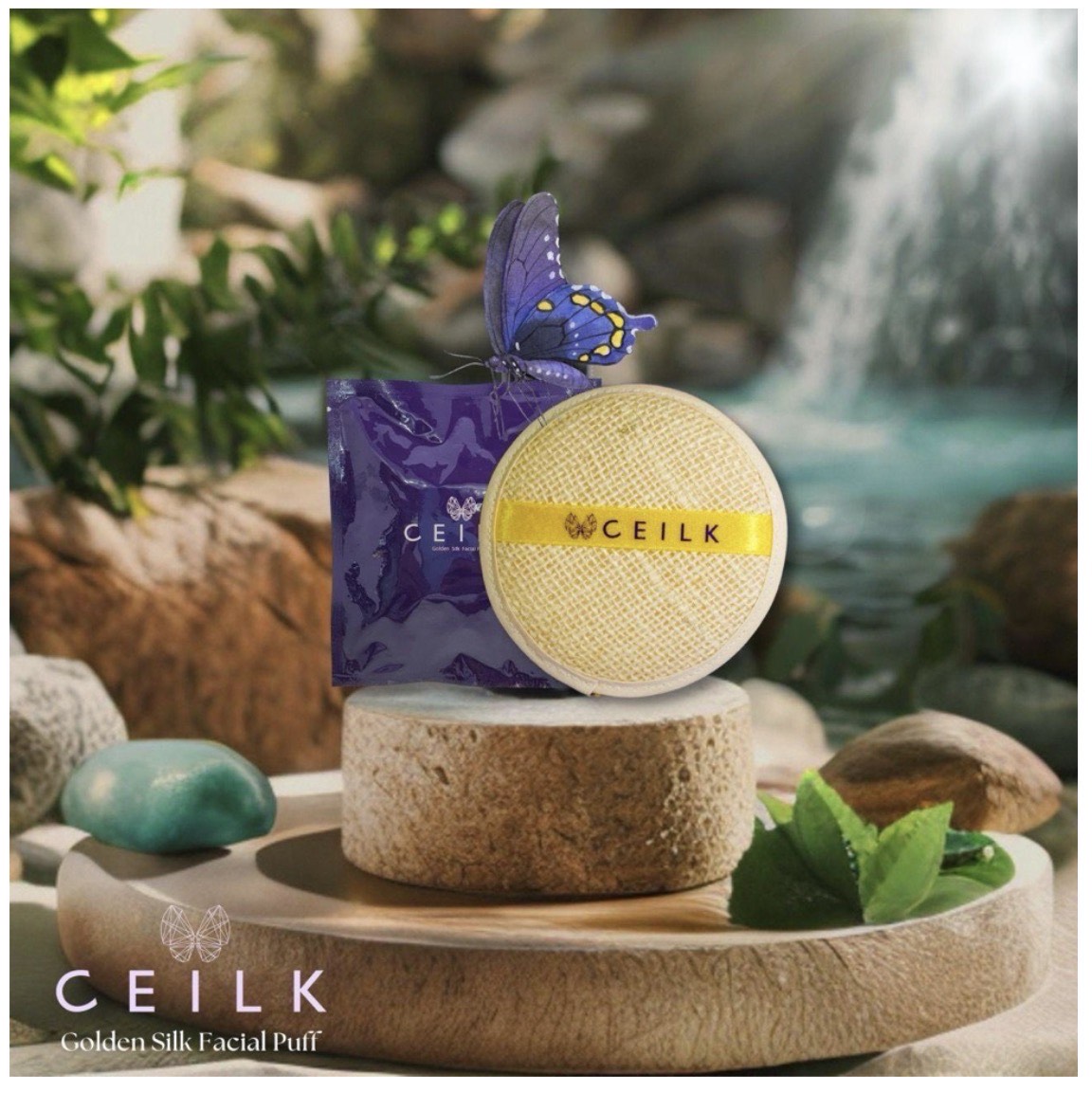 Golden Silk Facial Puff